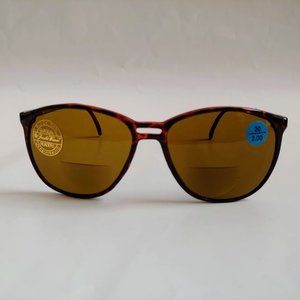 (NWT) Vintage 90's PC Square Bi-Focal Reading Sunglasses +2.50 (S.Tortoise)